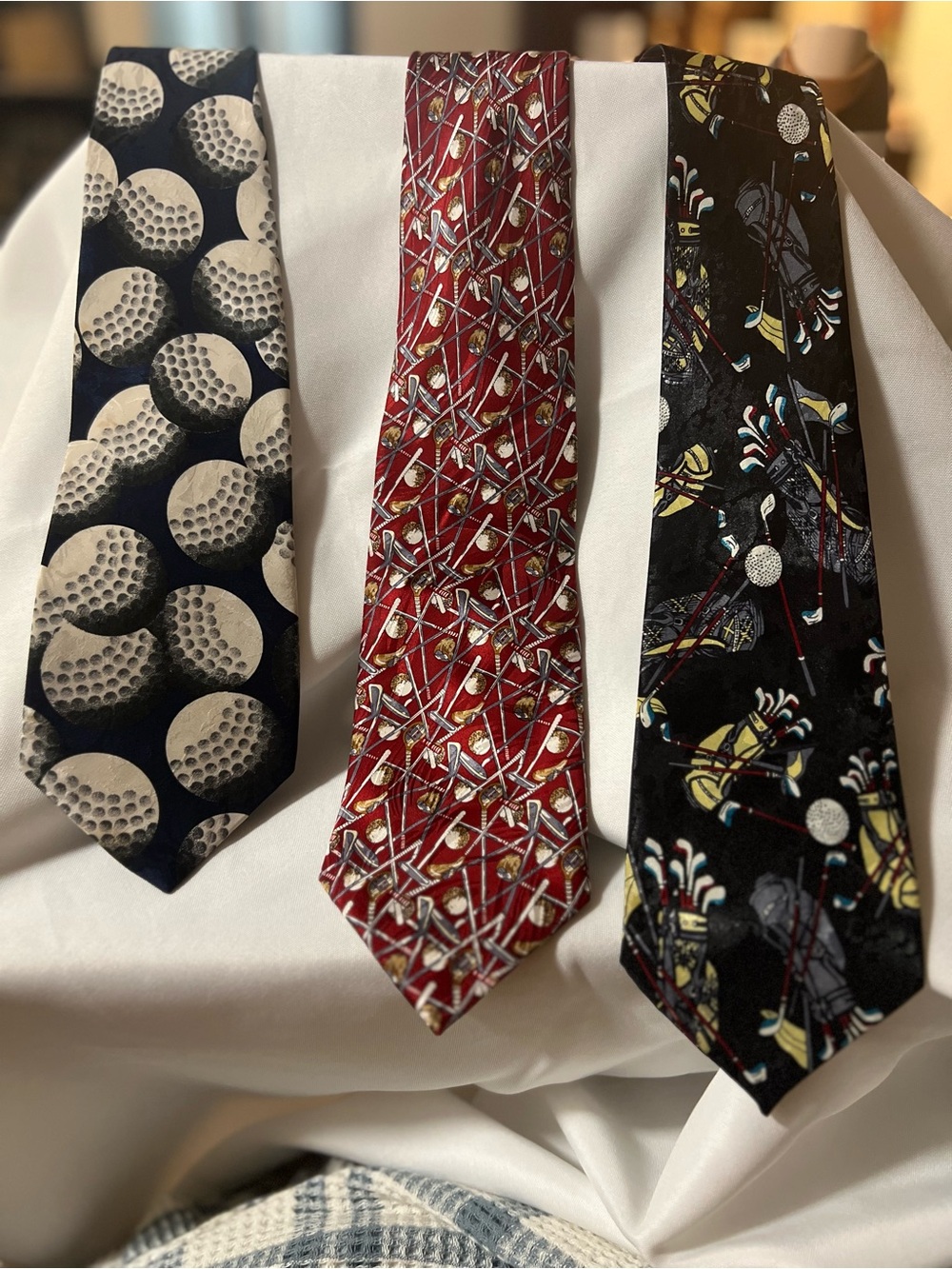 Men's Golf-Themed Ties - set of 3